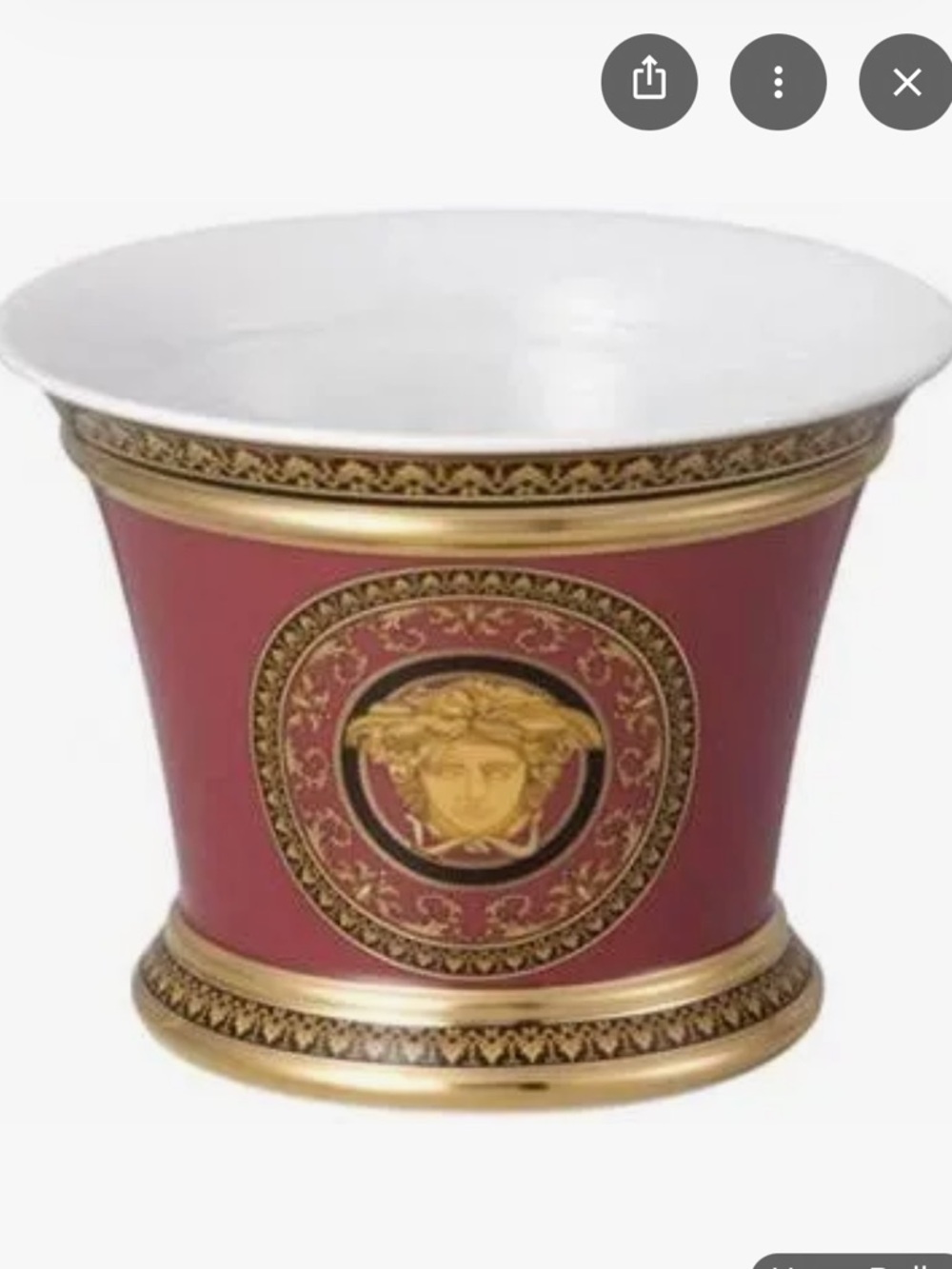 VERSACE MEDUSA RED PORCELAIN decor